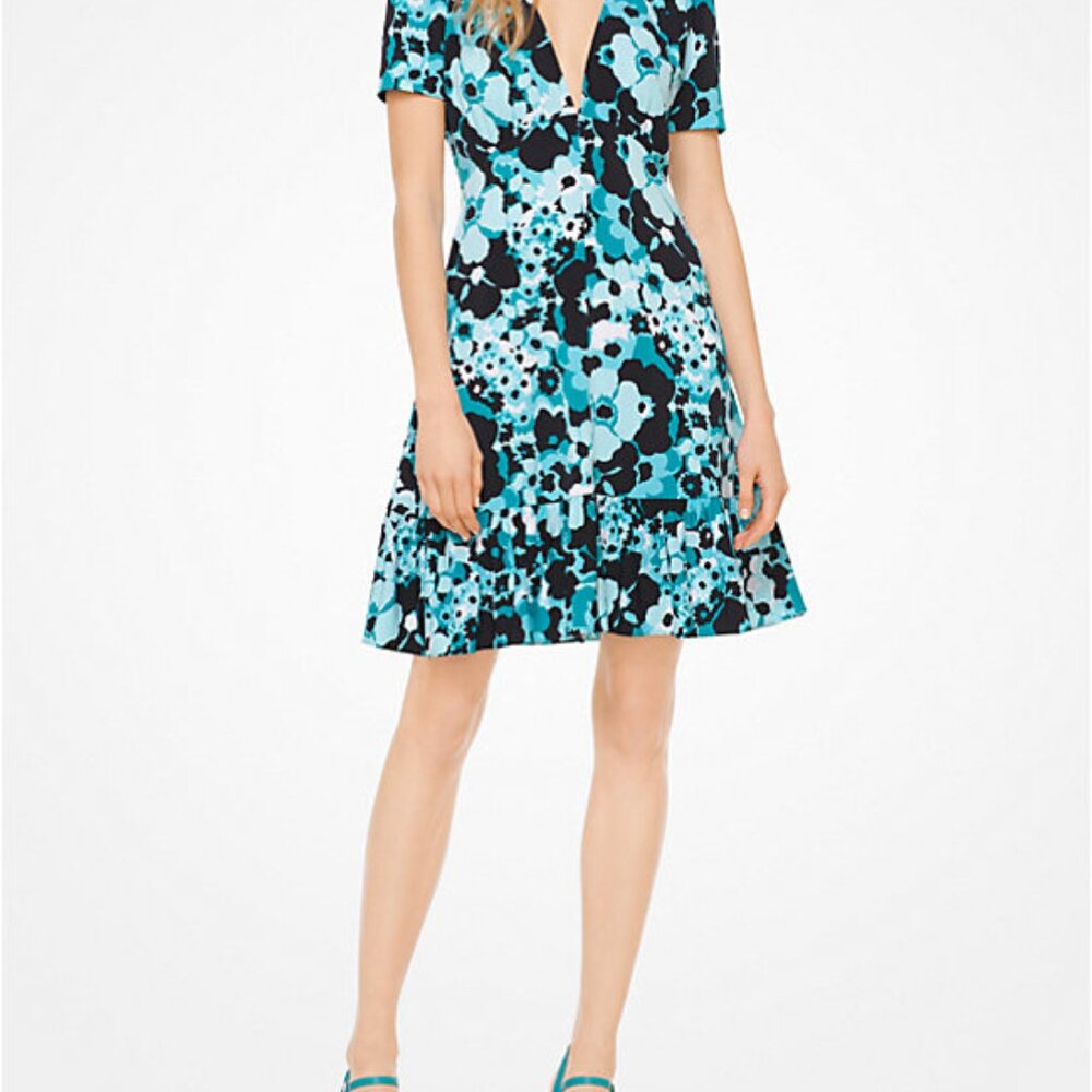 MICHAEL Michael Kors Ruffled Hem Mini Dress